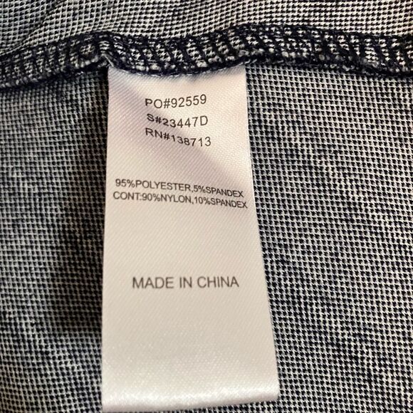 Doe and Rae for ModCloth Layered Pinstripe Dress L - Picture 6 of 6